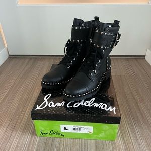 BRAND NEW - Sam Edelman - Jennifer Studded Combat Boots - size 7